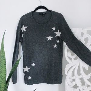 {Forever 21} Grey Star Sweater